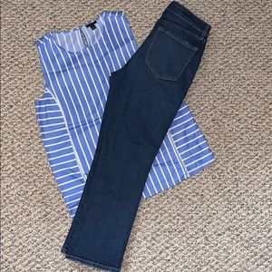 Ann Taylor loft cropped jeans 28 6